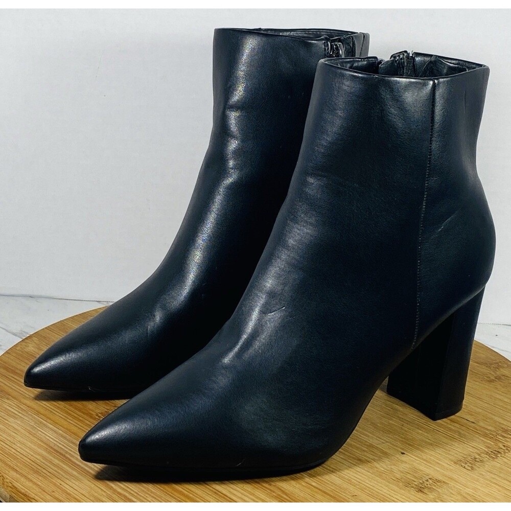 Marc Fisher LTD Womens Ulani Block Heel Booties Ankle Boots Shoes Size 8M